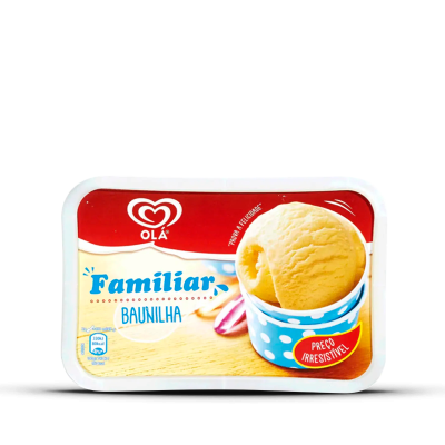 Gelado Olá Familiar Baunilha 1L